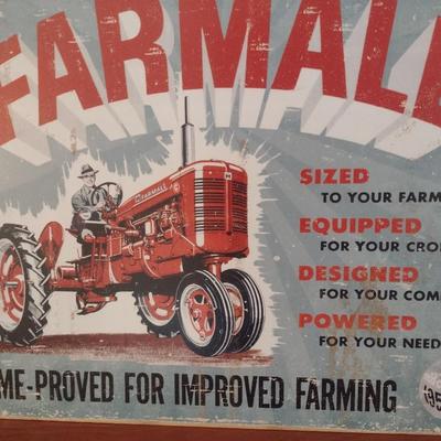 Farmall Advertising Vintage Repro Metal Sign