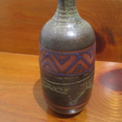 Hand Painted Pottery Vase - D