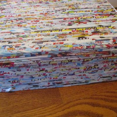 Handmade Rolled Paper Storage Box - E