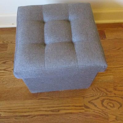 Upholstered Ottoman with Storage - E