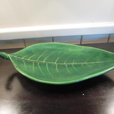 Handmade Lucinda Pottery Leaf  Signed - G