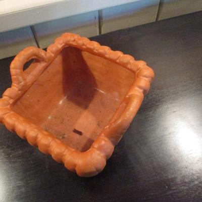 Handmade Pottery Basket - G