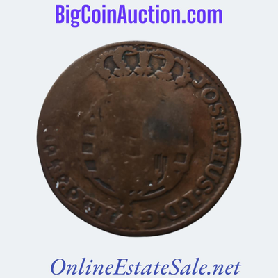 1763 4 Reis countermarked