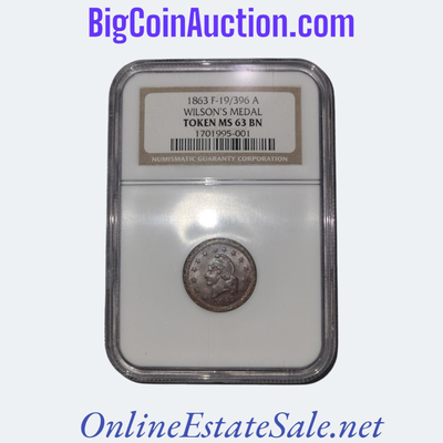 (1863) WILSON'S MEDAL TOKEN