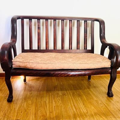 Antique Mahogany(?) Settee