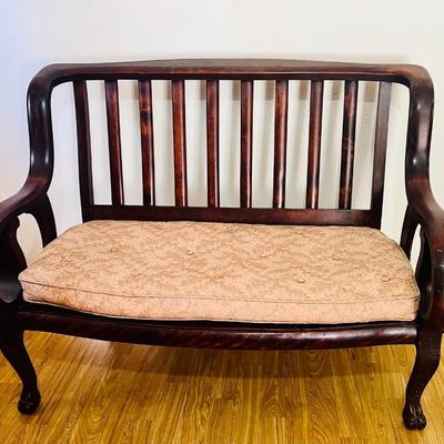 Antique Mahogany(?) Settee