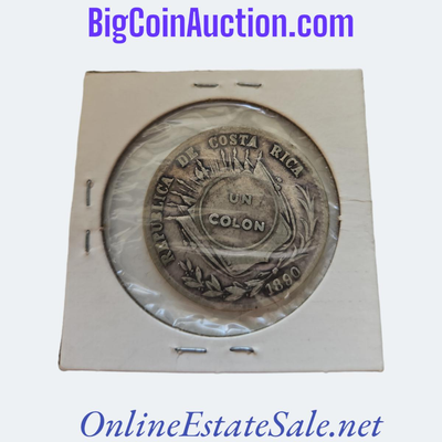 1923 Costa Rica 1 Colon c/s on 50 cent y-44