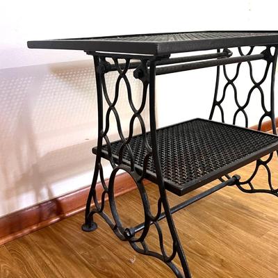 Black Wrought Iron Table