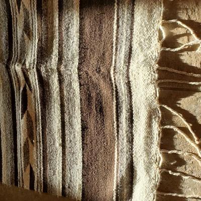 Beautiful Grey & White Serape