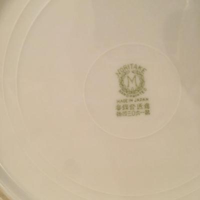 NORITAKE Japanese Porcelain Hand-painted Bowl Gold Flower Basket Pattern Mark