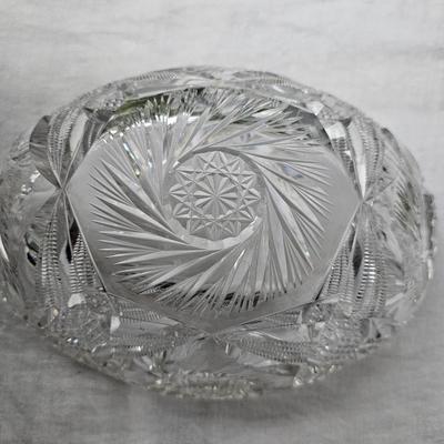 American Brilliant Crystal serving Bowl