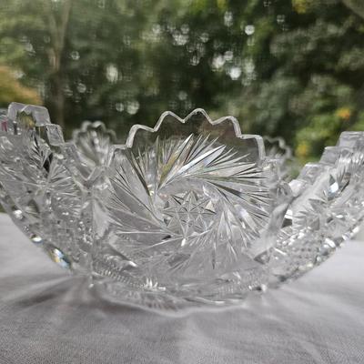 American Brilliant Crystal serving Bowl