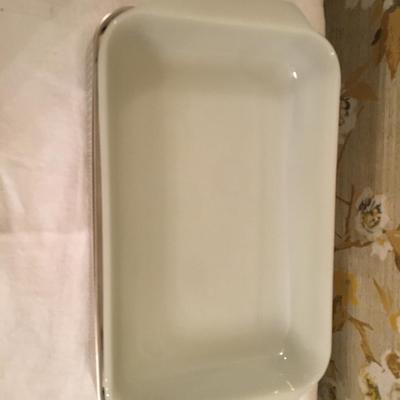 2 piece casserole and silver server