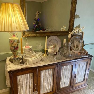 Lot 3: Lace Front cabinet & More