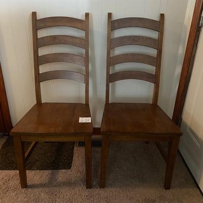 2 High Back Dining Chairs