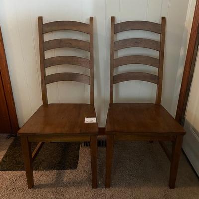 2 High Back Dining Chairs