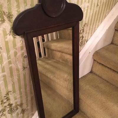 Antique Knoxville Table & Chair Co. Small Tall Mahogany Mirror