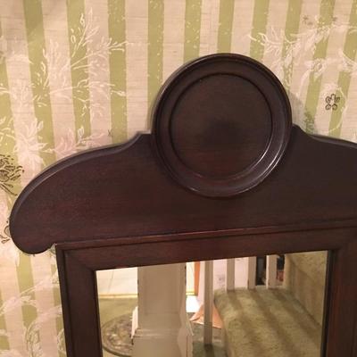 Antique Knoxville Table & Chair Co. Small Tall Mahogany Mirror