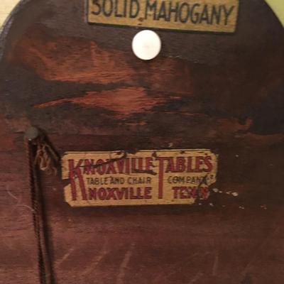 Antique Knoxville Table & Chair Co. Small Tall Mahogany Mirror