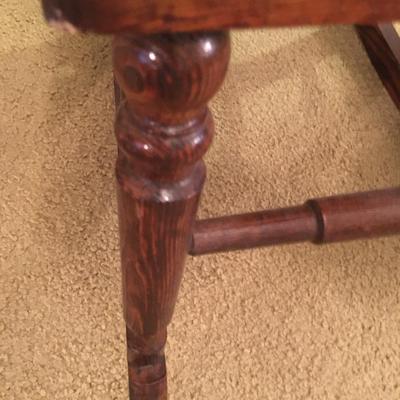 Antique wood rocking chair