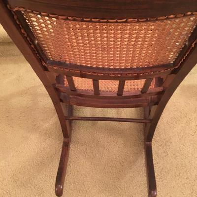 Antique wood rocking chair