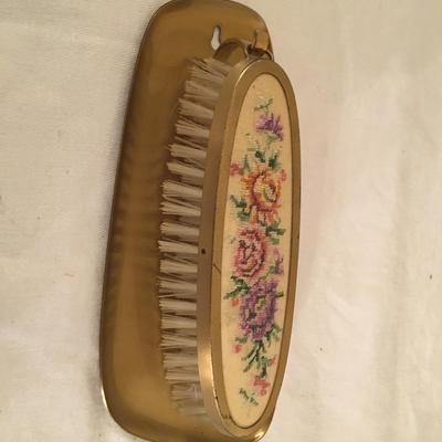 Wall hanging dish and brush