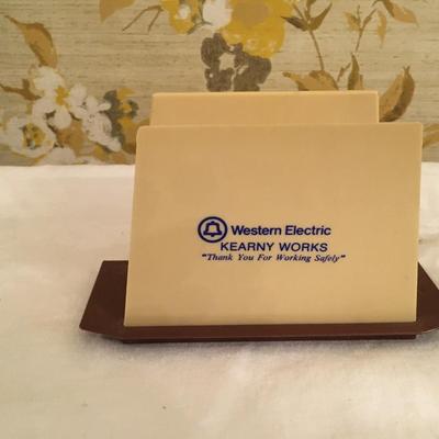 VIntage WEstern Electric napkin holder Advertising memorbilia
