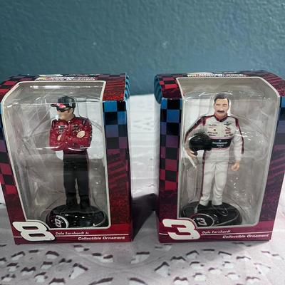 DALE EARNHARDT AND JR COLLECTIBLE ORNAMENTS
