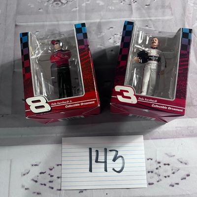 DALE EARNHARDT AND JR COLLECTIBLE ORNAMENTS
