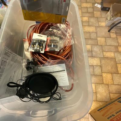US1801 Two Tubs of Stereo Wire and Cable for Audio Stereo Equipment