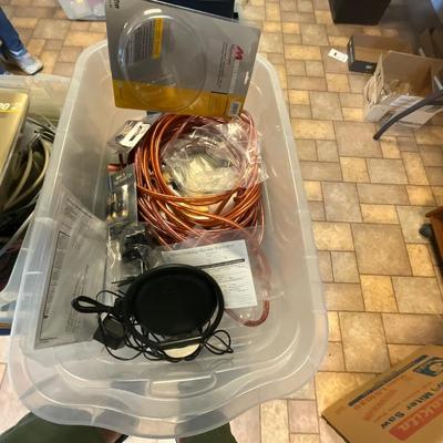 US1801 Two Tubs of Stereo Wire and Cable for Audio Stereo Equipment