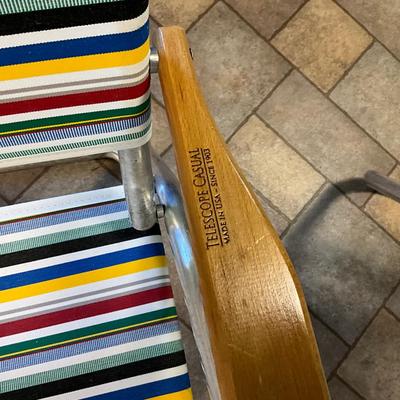 US1804 Pair of Telescope Casual Aluminum Chairs