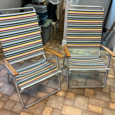 US1804 Pair of Telescope Casual Aluminum Chairs