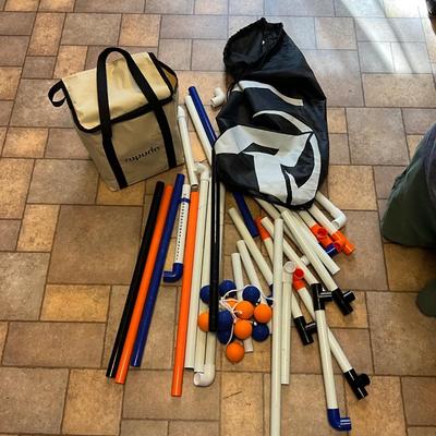 US1814 Outdoor Yard Games Ropoda Kubb Game / Ladder Toss