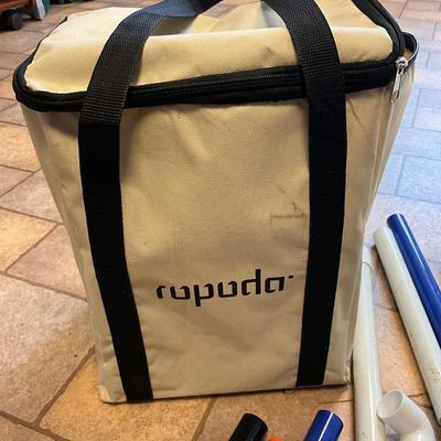 US1814 Outdoor Yard Games Ropoda Kubb Game / Ladder Toss