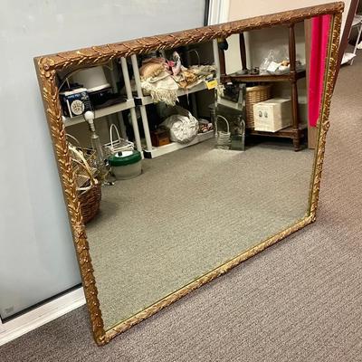 Large Framed Rectangular Wall Mirror