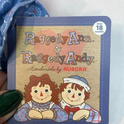 Hasbro Retro Raggedy Ann and Andy Plush Dolls with Hang Tags 2012