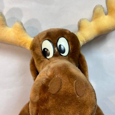 Vintage Rocky and Bullwinkle Plush Stuffed Dolls Mighty Star