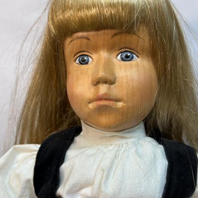 1987 Zasan Wood Little Girl Wooden Doll