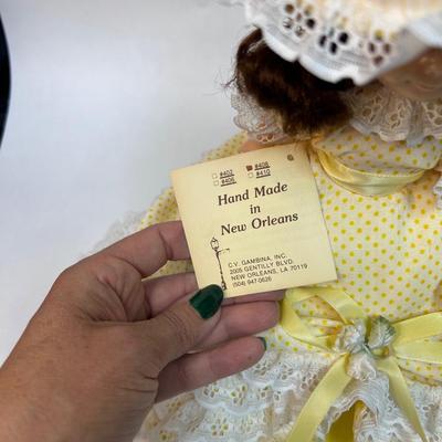 The Original Gambina Doll Scarlett Yellow Dress New Orleans