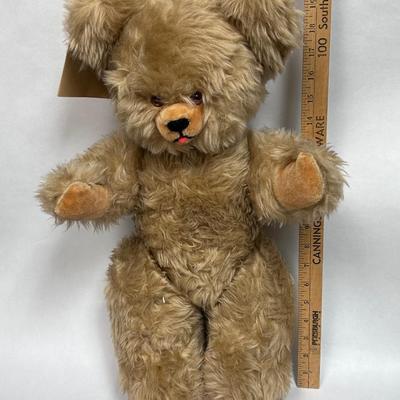 Vintage Jointed Teddy Bear Plush Stuffed Animal