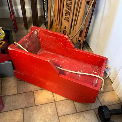 US1824 Vintage Speedaway and Handmade Sled