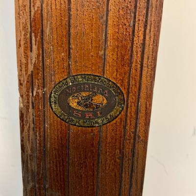 1826 Antique Northland Wooden Skis Made in USA