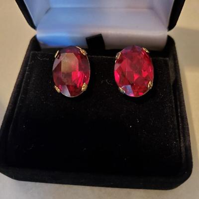 Ballou & CO. BA  Rhinestone Earrings