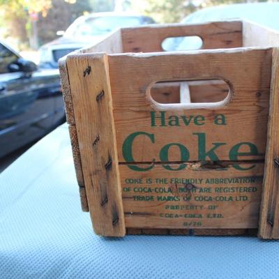 Vintage Wooden Coke Bottle Holder