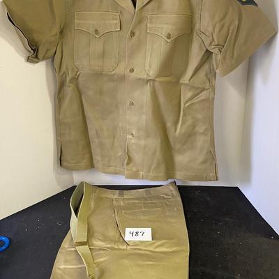 Vintage Army Shirt and Shorts