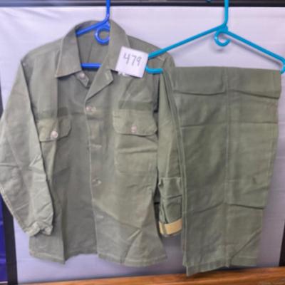 Vintage Army Shirt and Pants