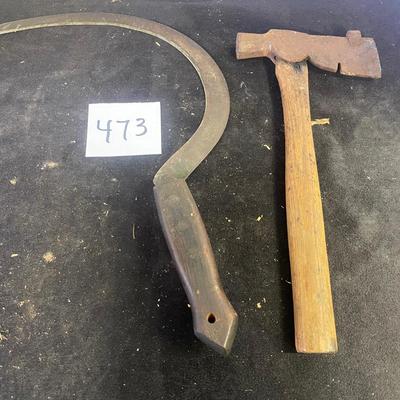 Vintage Hachet and Sickle