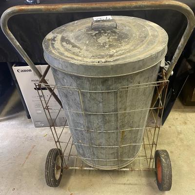Trash Can in Cart