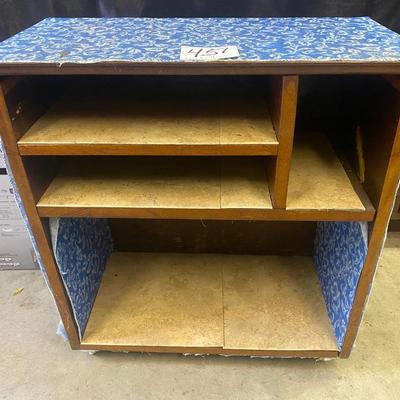 Covered Shelf on Rollers
